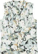 Anne Klein Floral Print Sleeveless Top