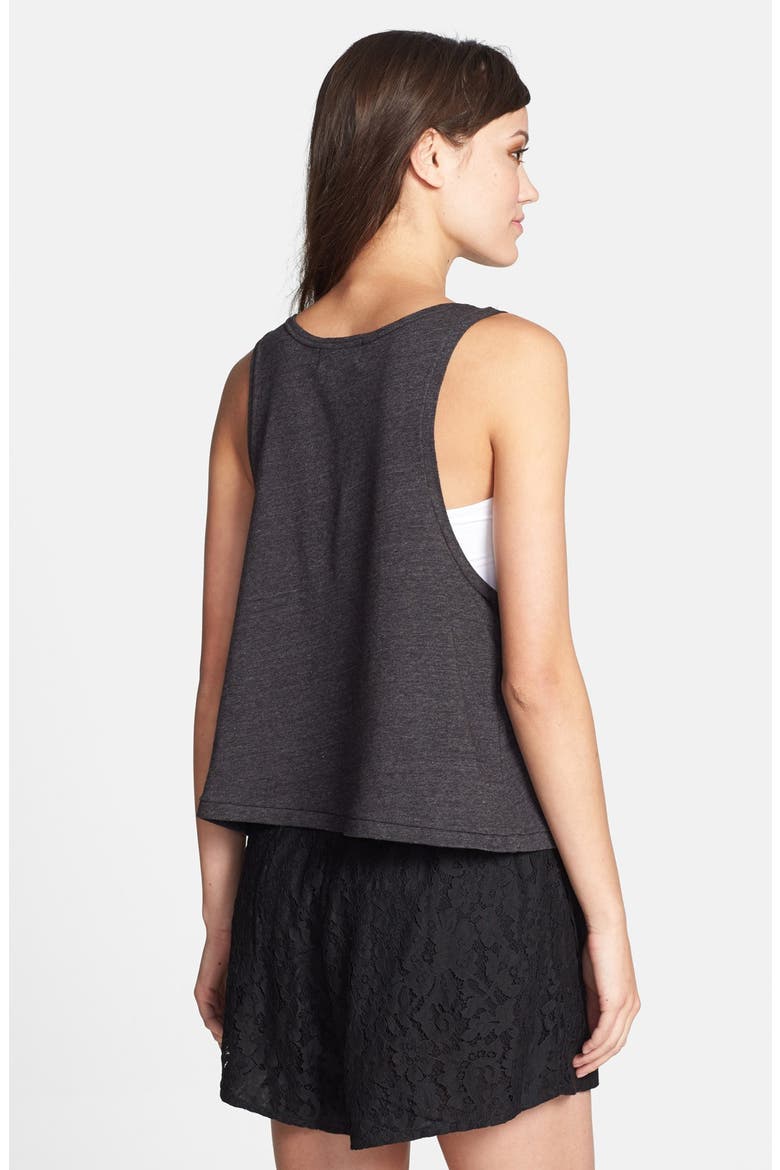 'Tacos & Tequila' Graphic Tank, Alternate, color, CHARCOAL
