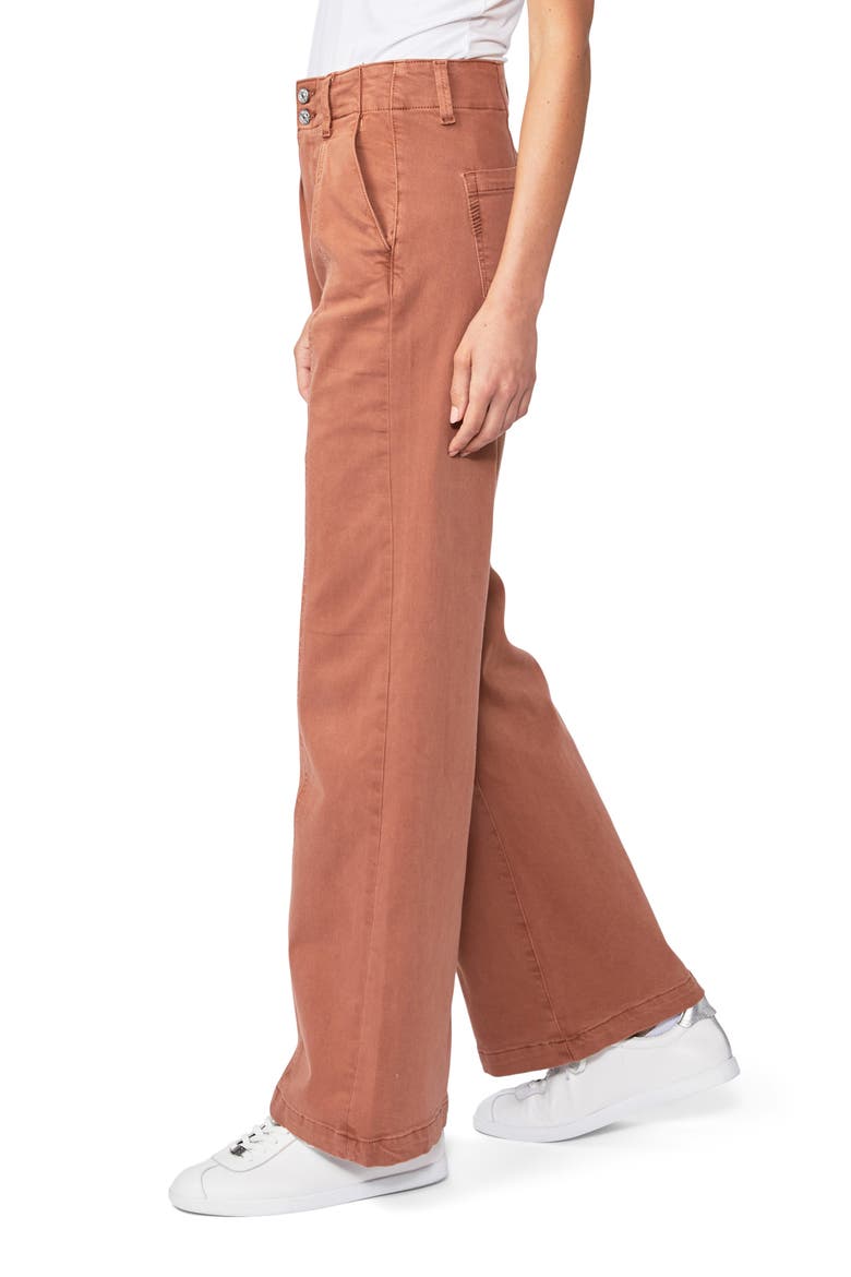 Brooklyn High Waist Wide Leg Jeans, Alternate, color, VINTAGE MOCHA BISQUE