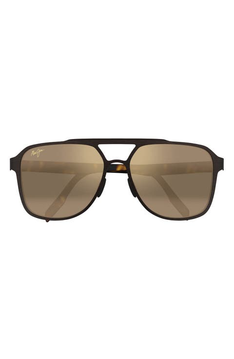 2nd Reef Polarized Rectangular Sunglasses