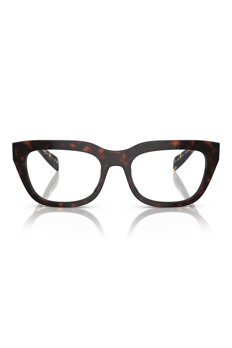 54mm Rectangular Optical Glasses, Main, color, HAVANA