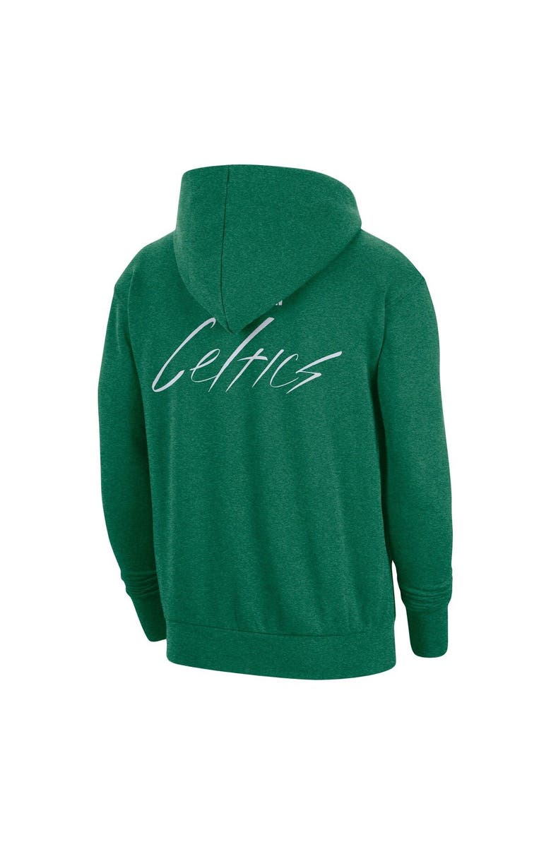 Nike Men's Nike Heather Kelly Green Boston Celtics Courtside Versus Flight Pullover Hoodie, Alternate, color, 
