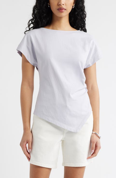 Asymmetric Cotton T-Shirt