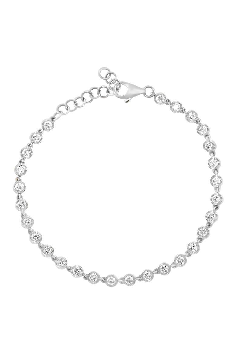 Lab Grown Diamond Bracelet, Main, color, SILVER