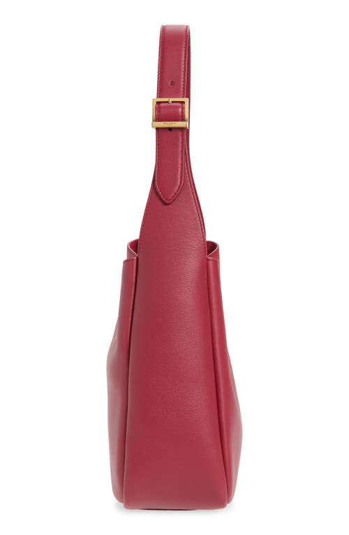 Saint Laurent Small Le 5 À 7 Leather Hobo In Pink