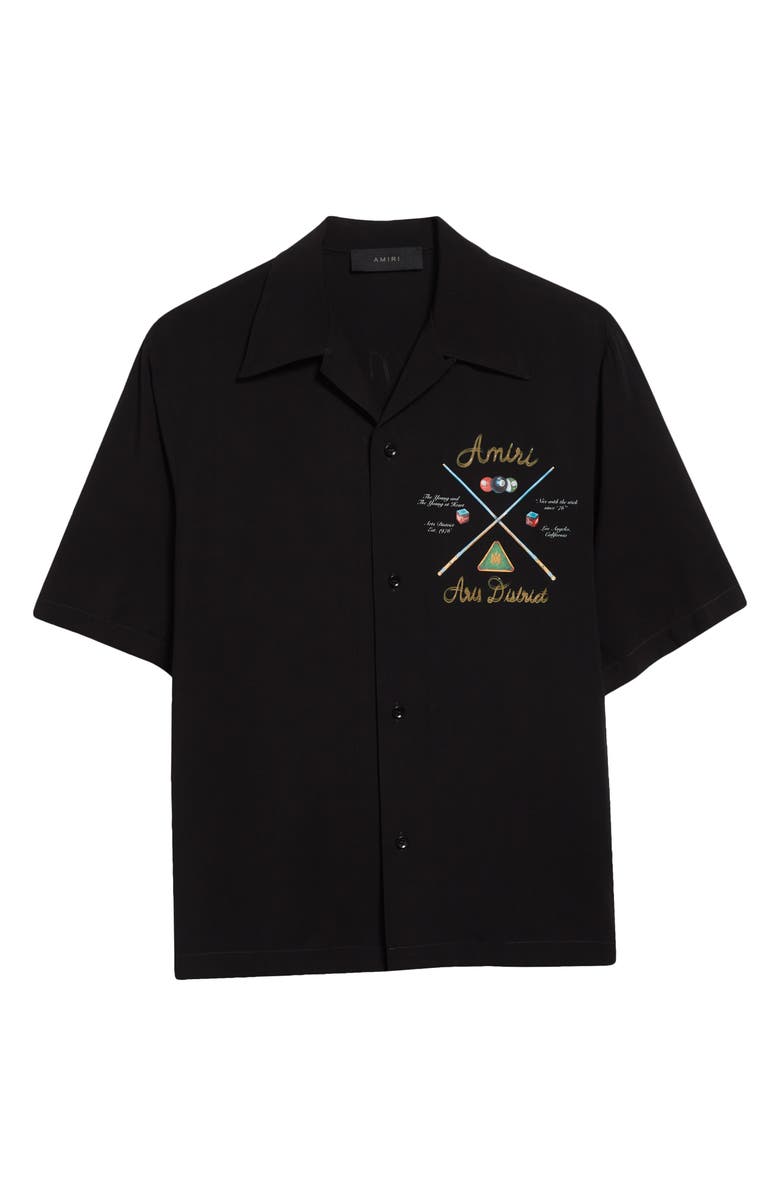 AMIRI Pool Cue Bowling Shirt, Alternate, color,