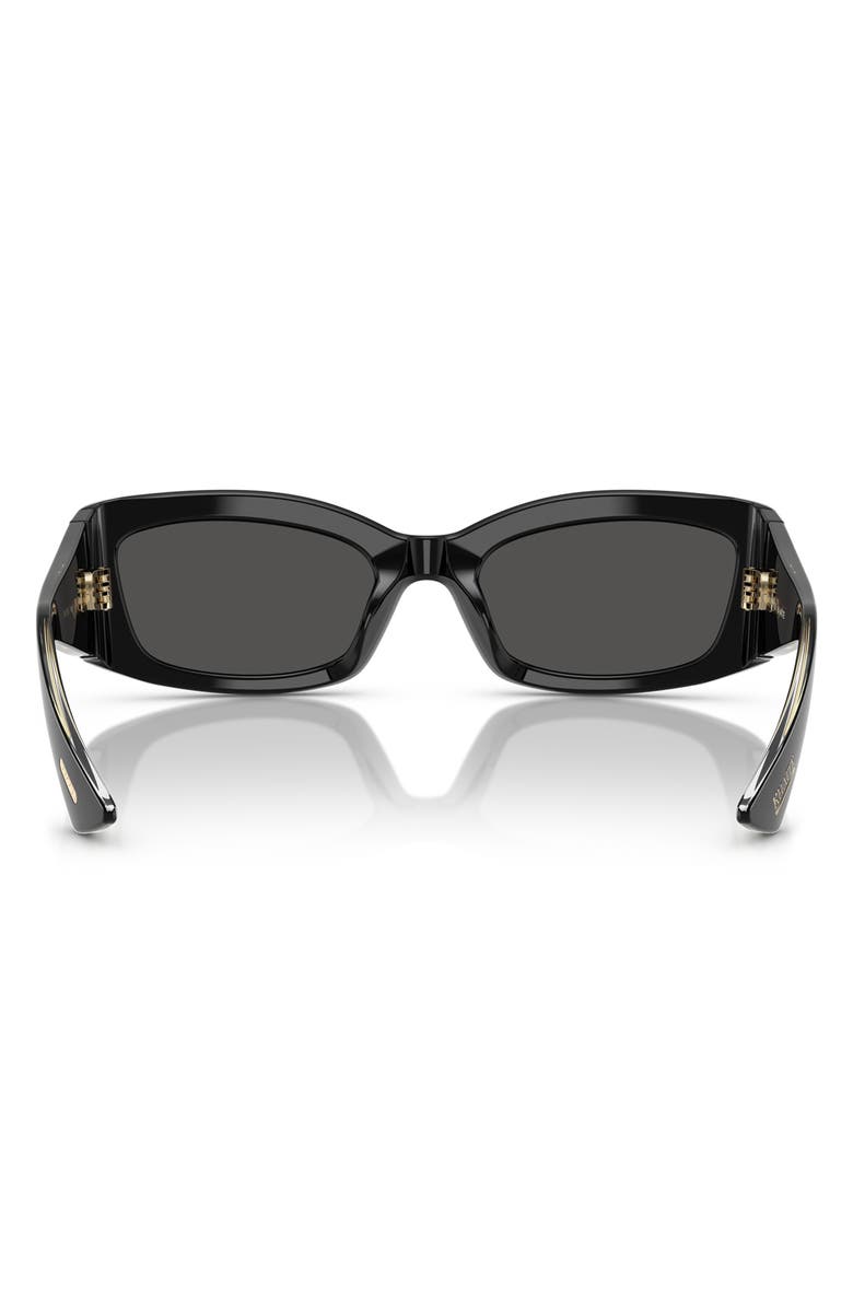 Oliver Peoples x KHAITE 54mm Pillow Sunglasses, Alternate, color, Black