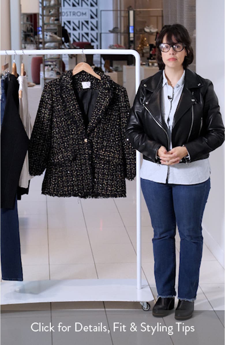 Sylvie Metallic Tweed Blazer