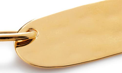 Monica Vinader 18k Gold Oval Id Necklace In Gold