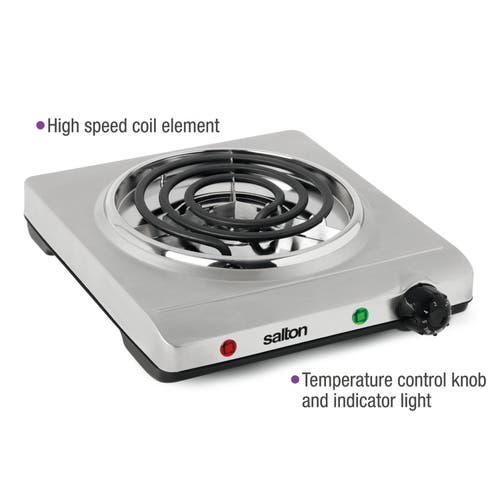 Salton Stainless Steel Portable Cooktop In Metallic