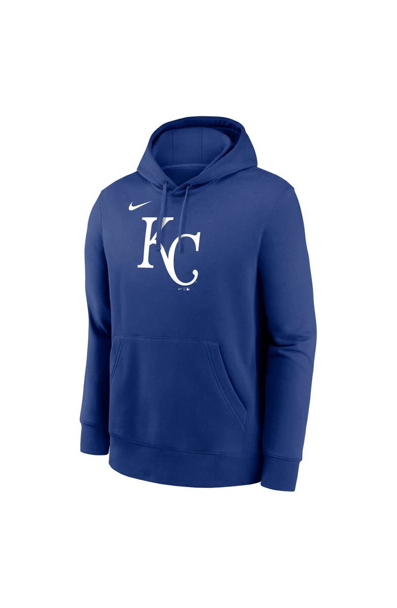 Nike Men's Nike Royal Kansas City Royals Logo Club Fleece Pullover Hoodie, Alternate, color, 