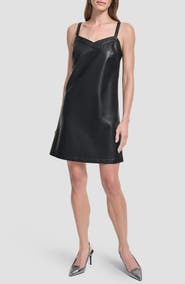 leather shift dress Sheepskin Leather Shift Dress