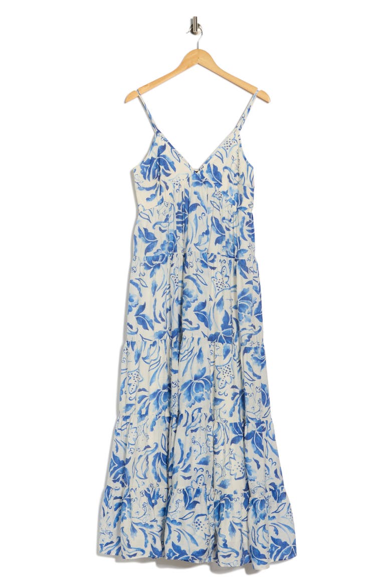 V-Neck Sleeveless Tiered Dress, Alternate, color, TURTLEDOVE