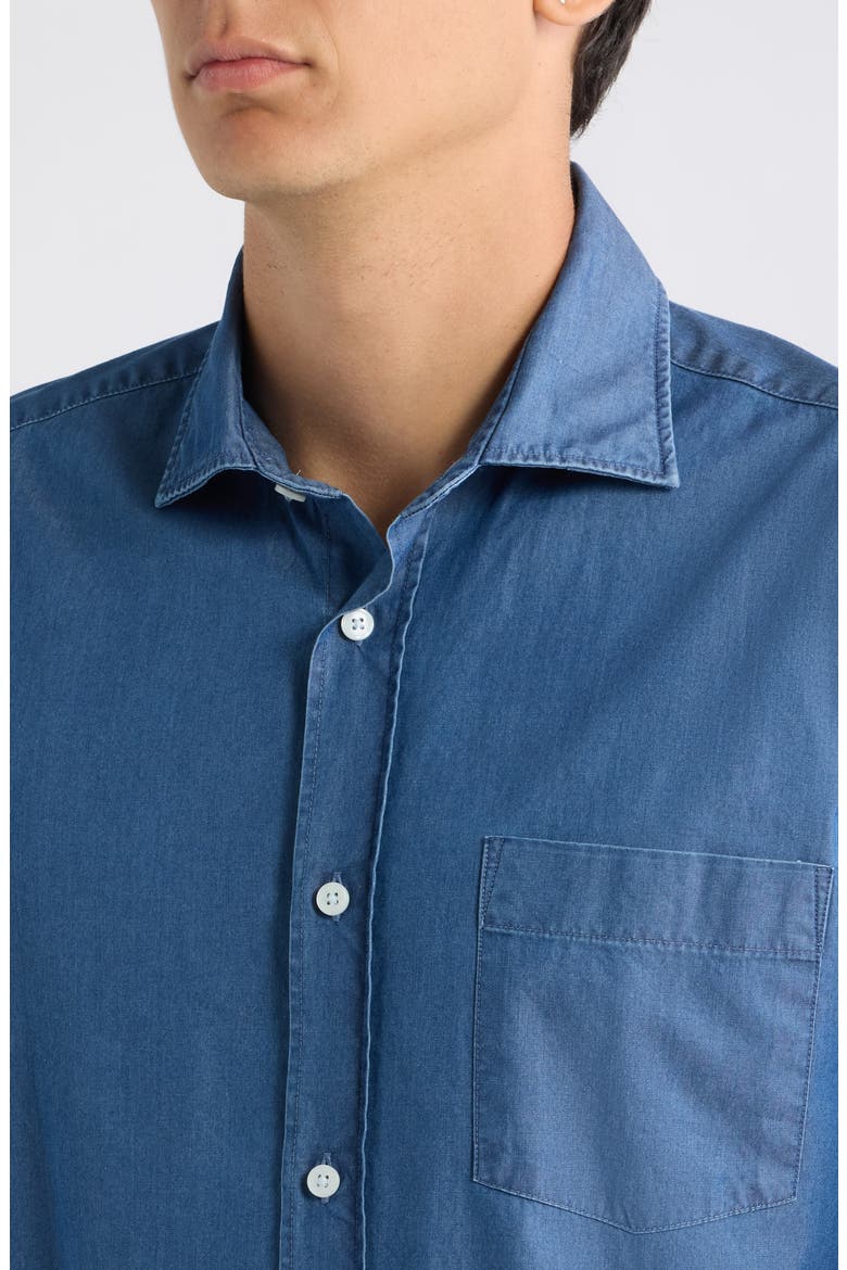 Rob Cotton Poplin Button-Up Shirt, Alternate, color, OPEN BLUE