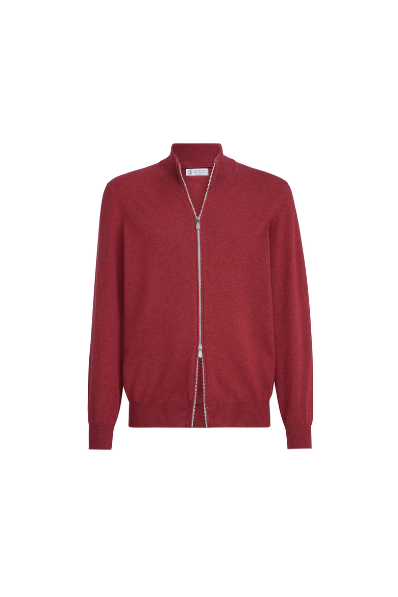 Cashmere cardigan, Alternate, color, Cherry