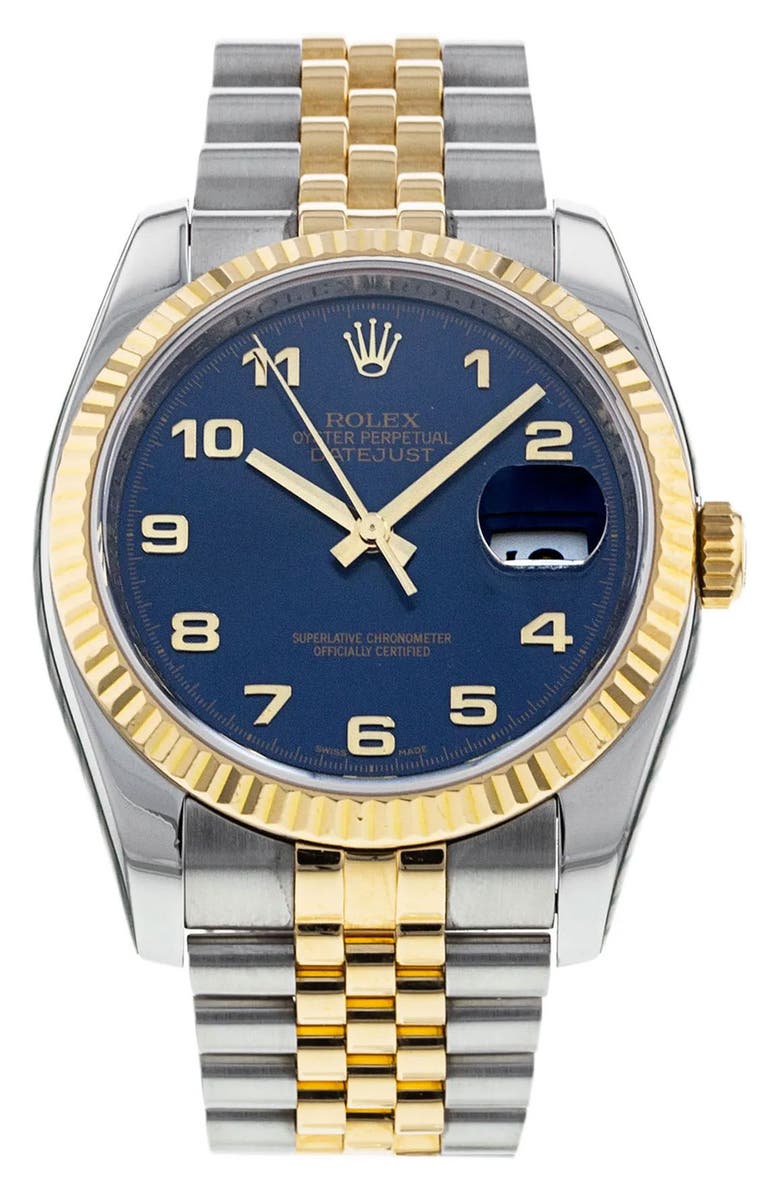 Watchfinder & Co. Rolex Preowned DateJust Oyster Perpetual Bracelet Watch, Main, color,