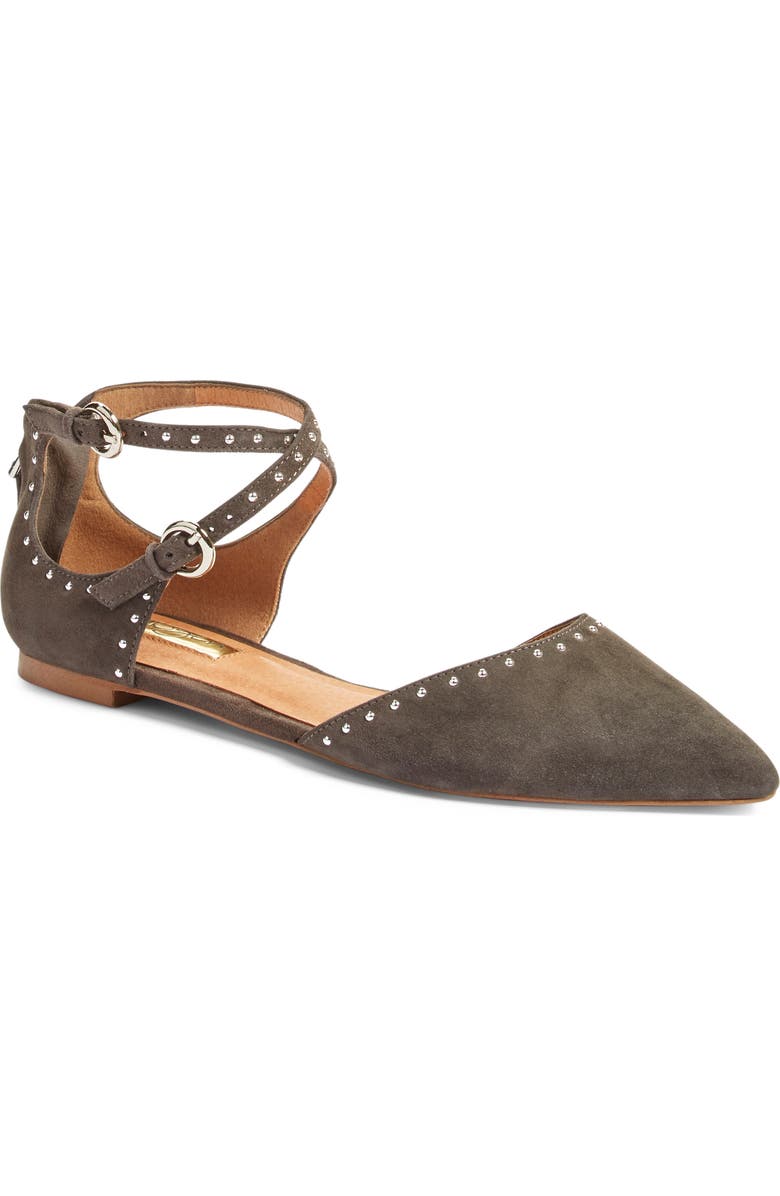 Halogen<sup>®</sup> 'Bristal' Ankle Strap Pointy Toe Flat, Alternate, color,