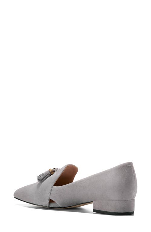 Cole Haan Vanya Tassel Flat In Gray