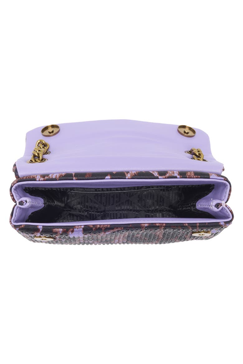 Mini Brixton Crystal Satin Crossbody Bag, Alternate, color, LIGHT/ PASTEL PURPLE