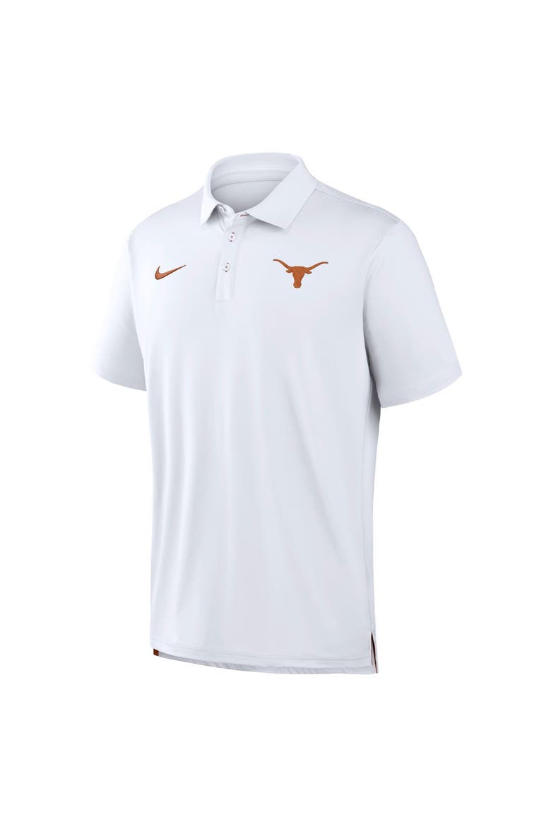 Men's Nike White Texas Longhorns 2026 Sideline Tour Dri-FIT Polo, Alternate, color, White