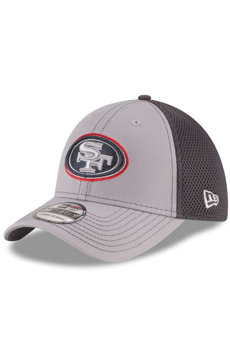 Men's New Era Gray/Graphite San Francisco 49ers Grayed Out Neo 2 39THIRTY Flex Hat, Main, color, GRAY
