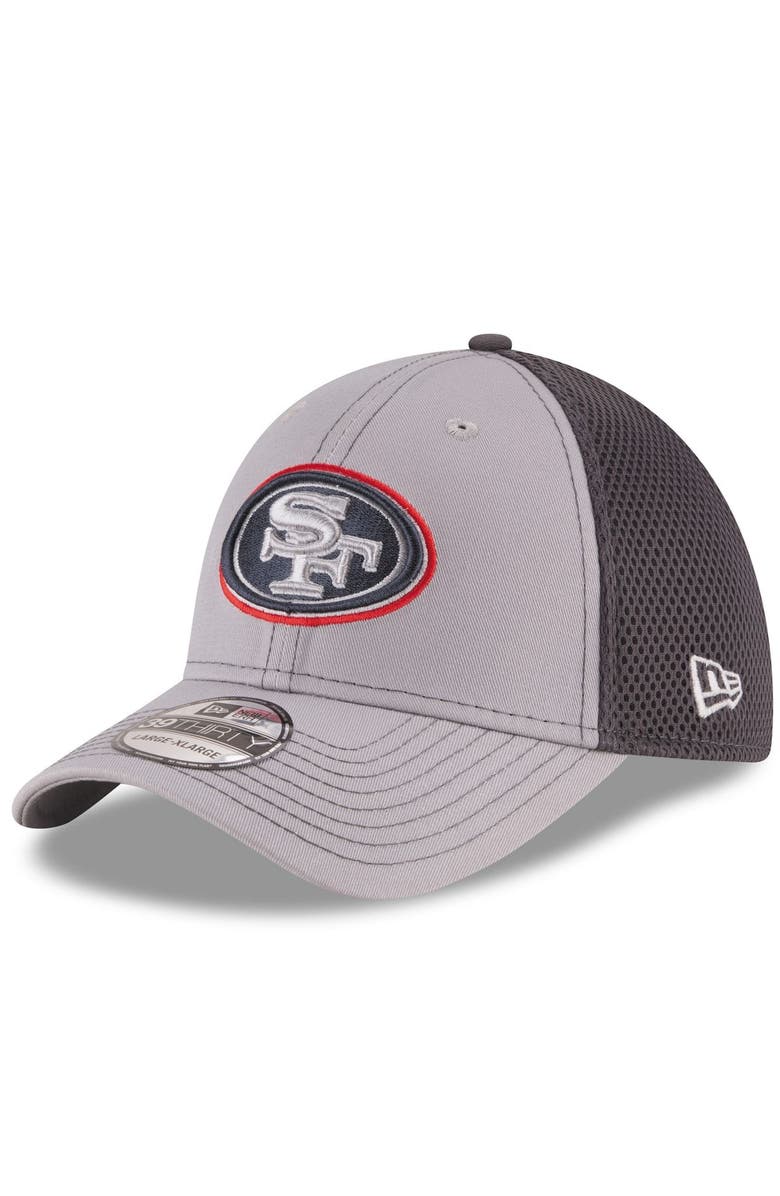 New Era Men's New Era Gray/Graphite San Francisco 49ers Grayed Out Neo 2 39THIRTY Flex Hat, Main, color, Gray