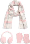 Capelli New York Kids' 3-Piece Scarf, Faux Fur Earmuffs & Gloves Set