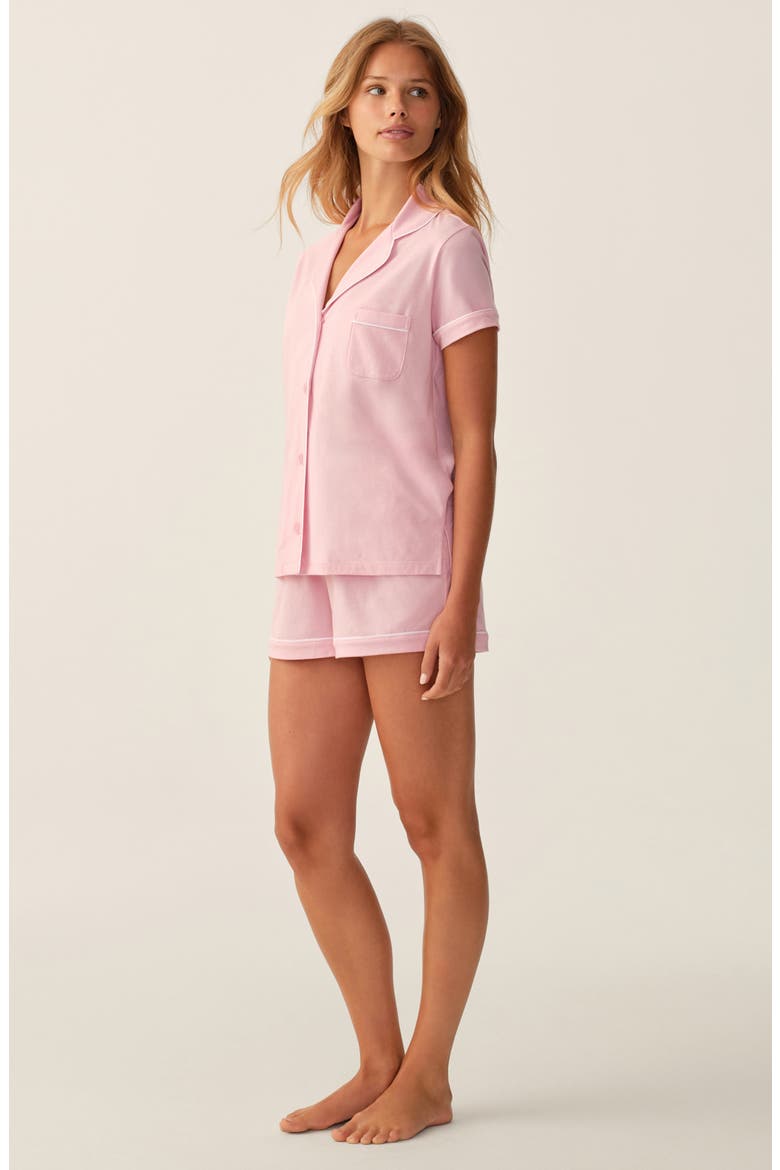 Pima Cotton Short Pajamas, Alternate, color, PINK
