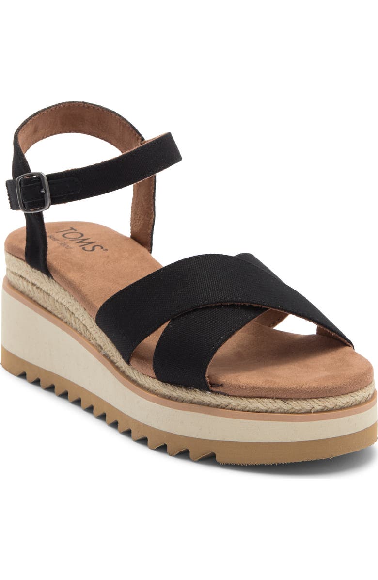 TOMS Noelan Platform Wedge Sandal, Main, color,
