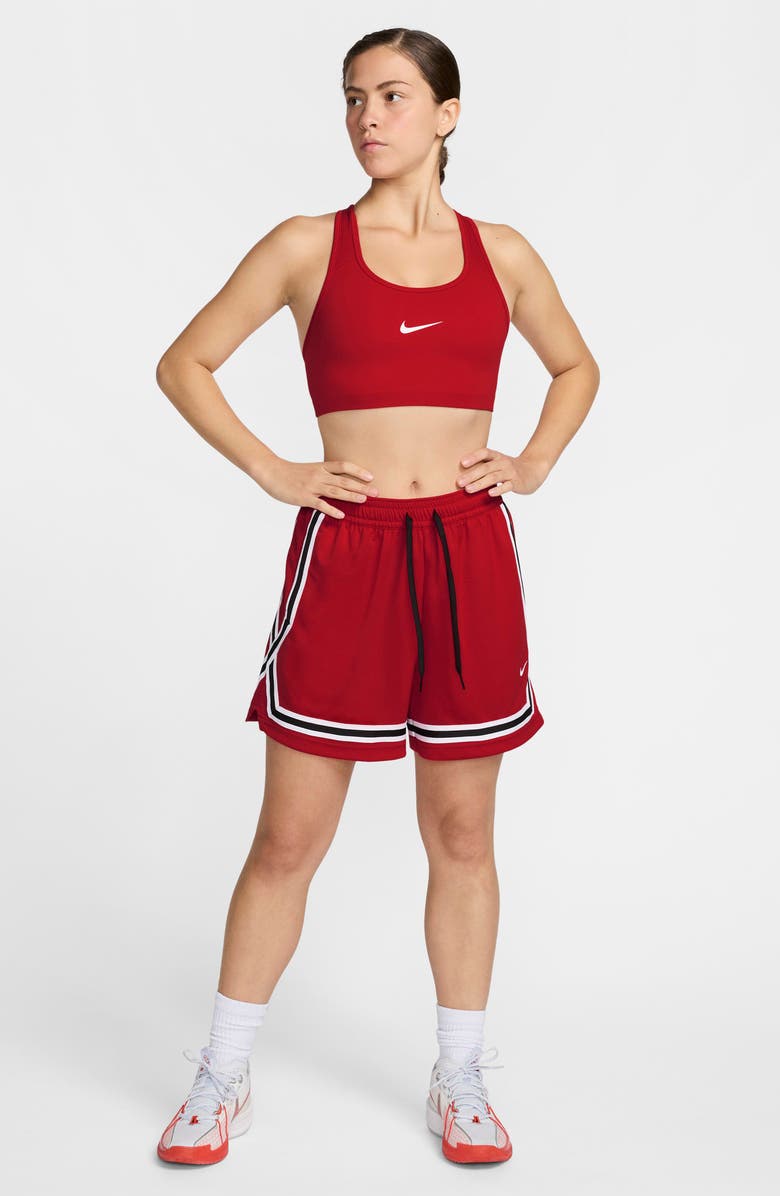 Nike Crossover Dri-FIT Performance Basketball Shorts, Alternate, color, University Red/ Black/ White