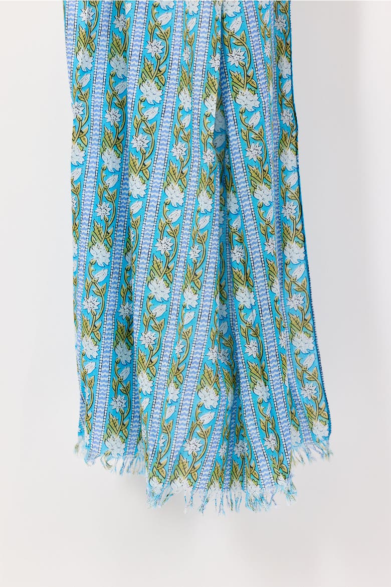 Cali Sarong, Main, color, Blue Vines