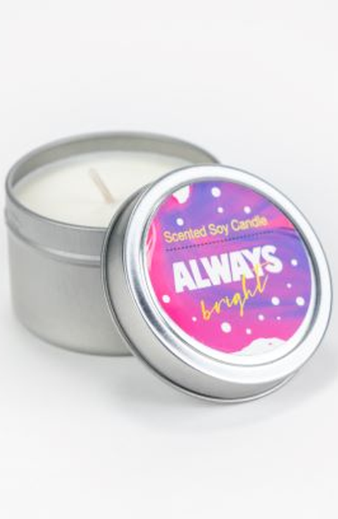 Tin Soy Candle - Scented with Bergamot and Lavender Essential oils Tin Soy Candle - Scented with Bergamot and Lavender Essential oils