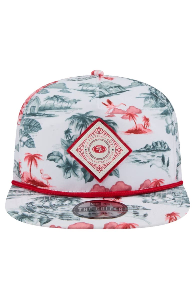 New Era Men's New Era White San Francisco 49ers Adventure Golfer Snapback Hat, Alternate, color, White