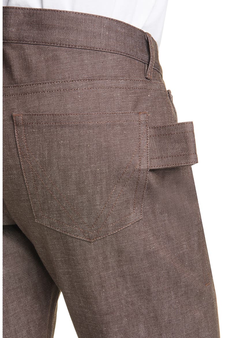 Denim Carpenter Pants, Alternate, color, COFFEE