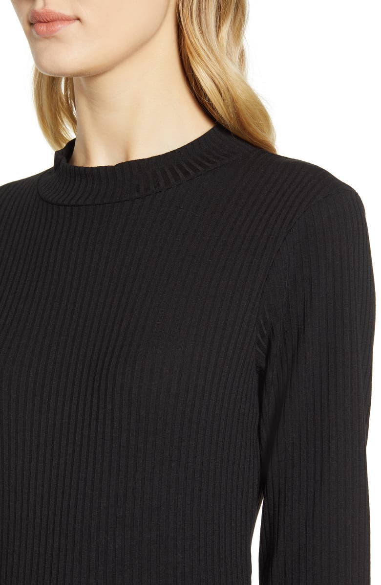 Bobeau Ribbbed Knit Crop Jumpsuit, Alternate, color, 