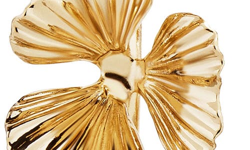 Baublebar Fiorella Floral Hoop Earrings In Gold