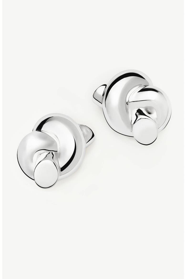 x Lucy Williams Oversize Knot Stud Earrings, Alternate, color, SILVER