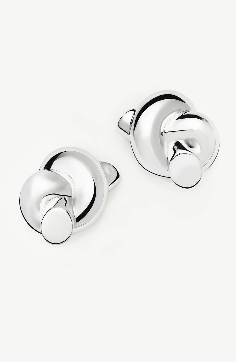 Missoma x Lucy Williams Oversize Knot Stud Earrings, Alternate, color, Silver