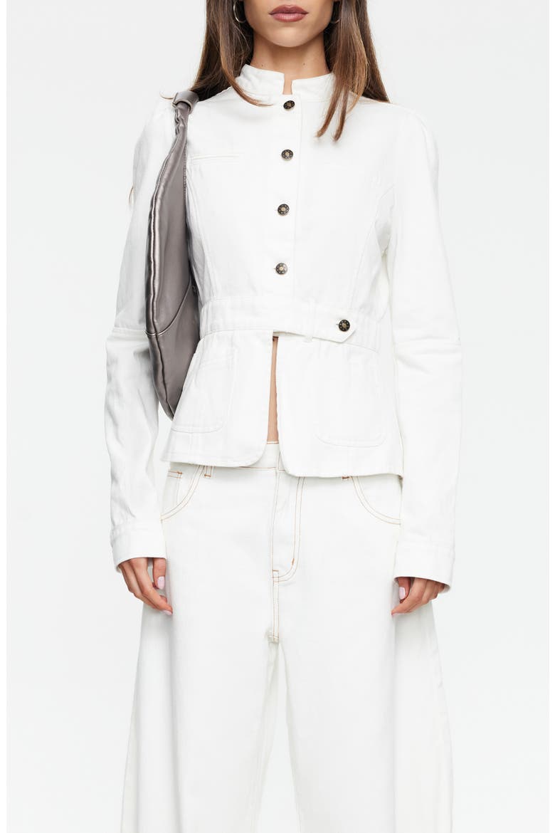 Brooklyn Denim Jacket, Main, color, PORCELAIN