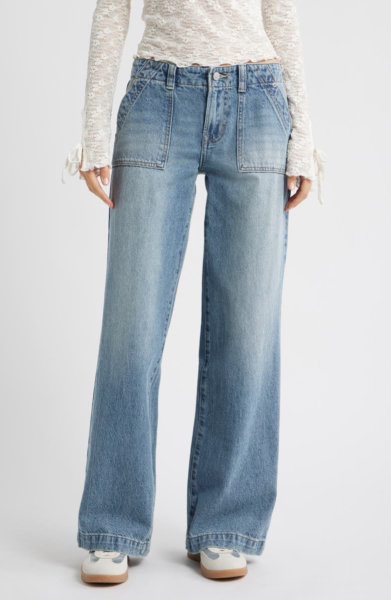 PacSun Tancy Baggy Pants, Main, color, Dark Indigo