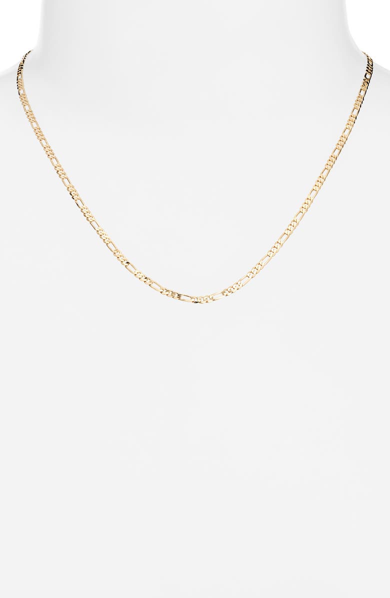 Child of Wild Maria Figaro Chain Necklace, Alternate, color, Gold