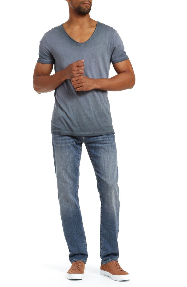 Mavi Jeans Marcus Slim Straight Leg Pants, Alternate, color, Light Used Brushed Tucs