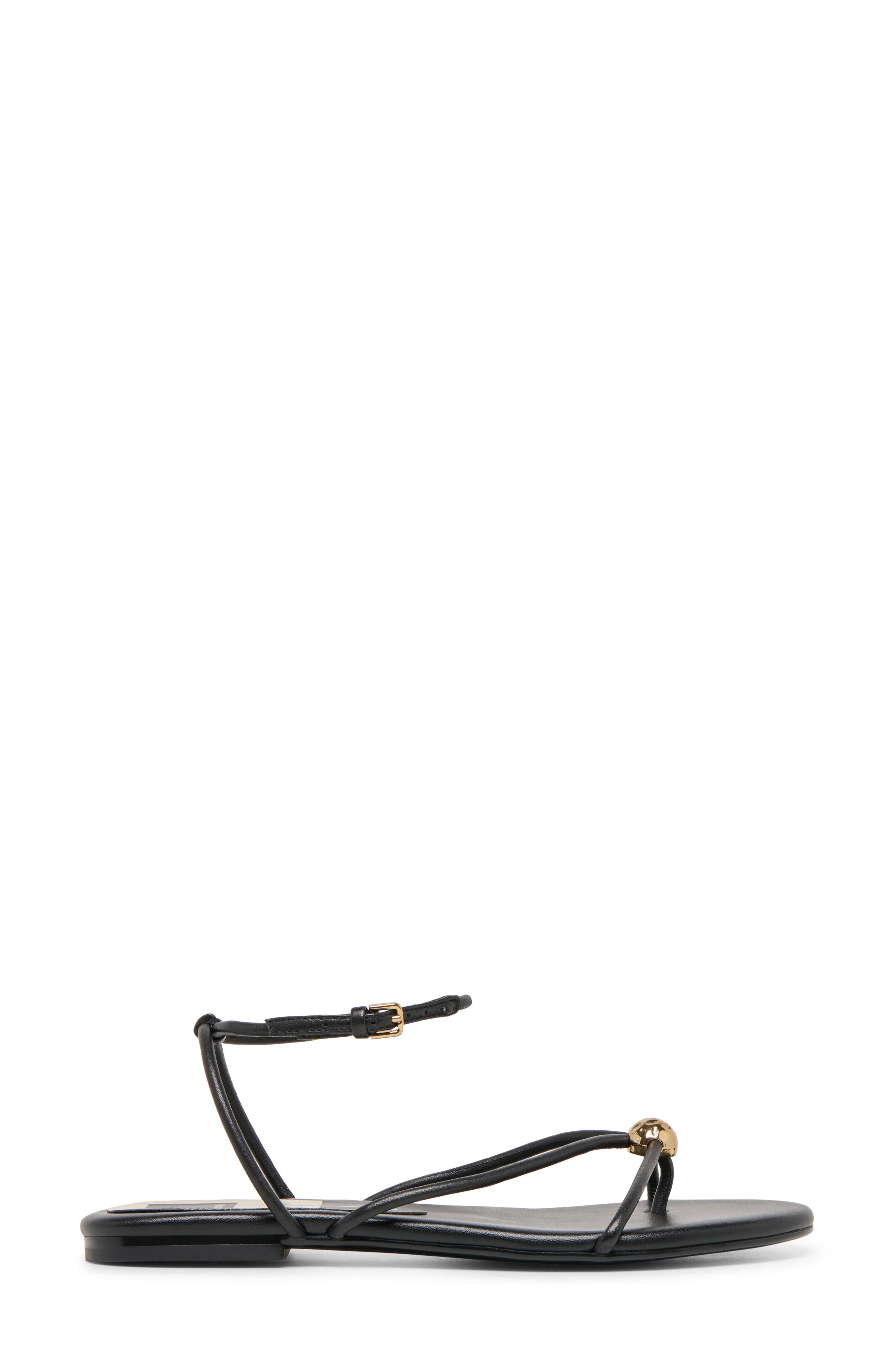 Dolce Vita Kenley Ankle Strap Sandal, Alternate, color, Black Leather