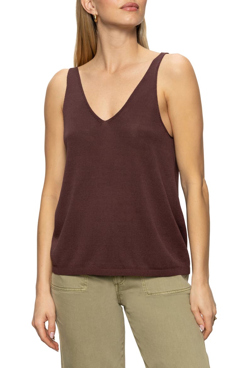 V-Neck Knit Tank, Main, color, MESA