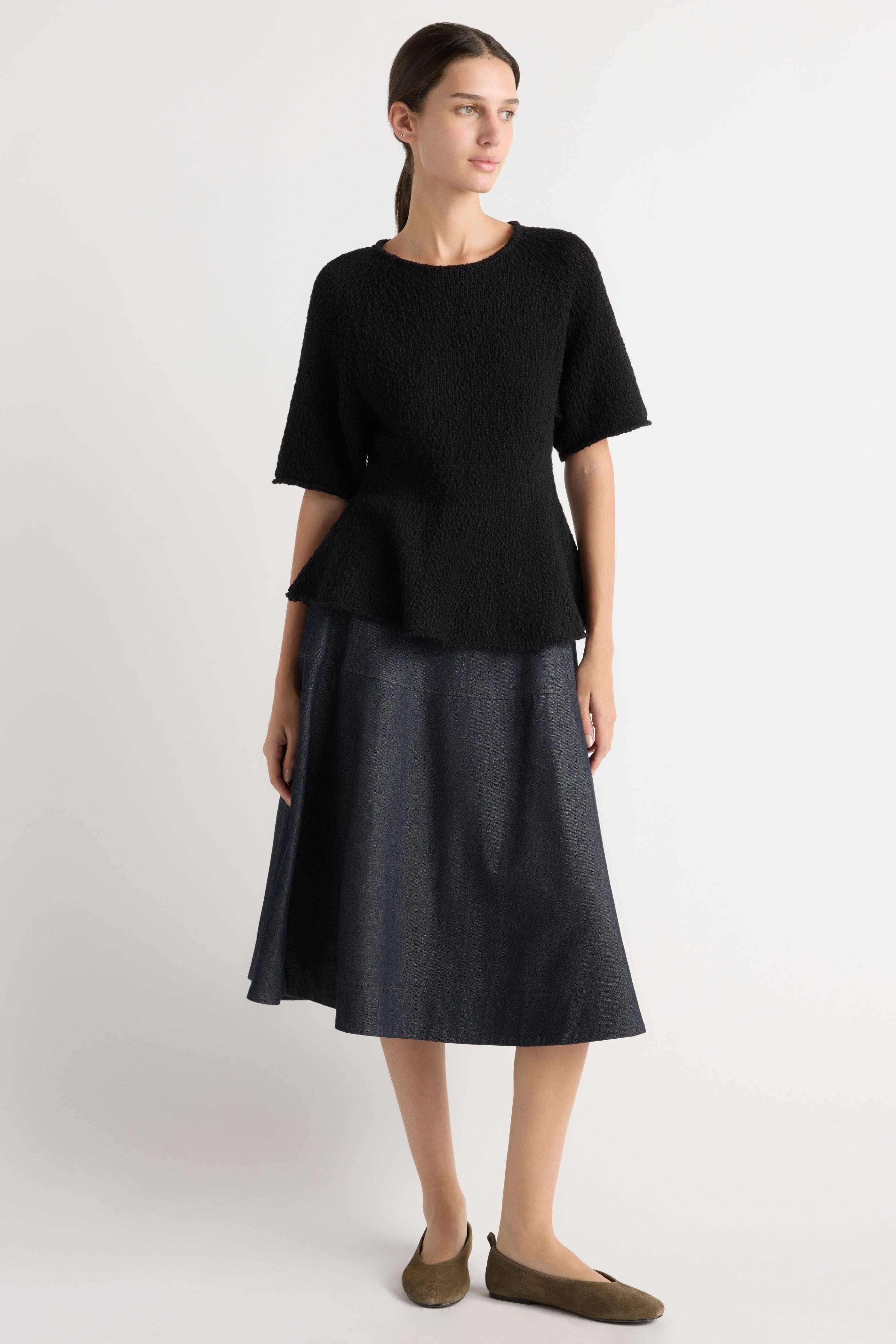 Valetta Organic Cotton Sculpted Knit Top - image 2
