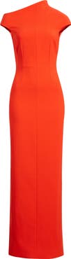 Solace London Arion One-Shoulder Cap Sleeve Gown