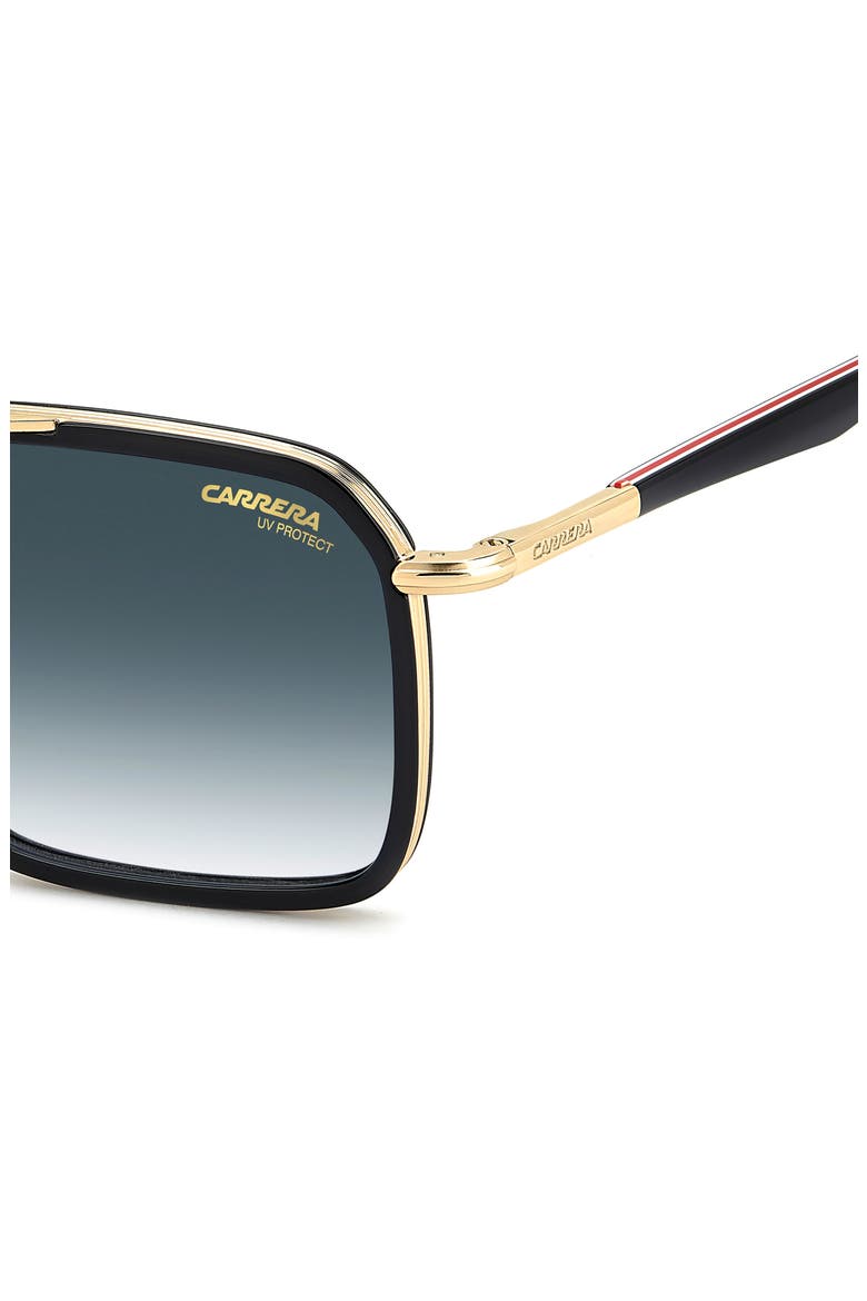55mm Navigator Sunglasses, Alternate, color, BLACK RED/ DARK BLUE