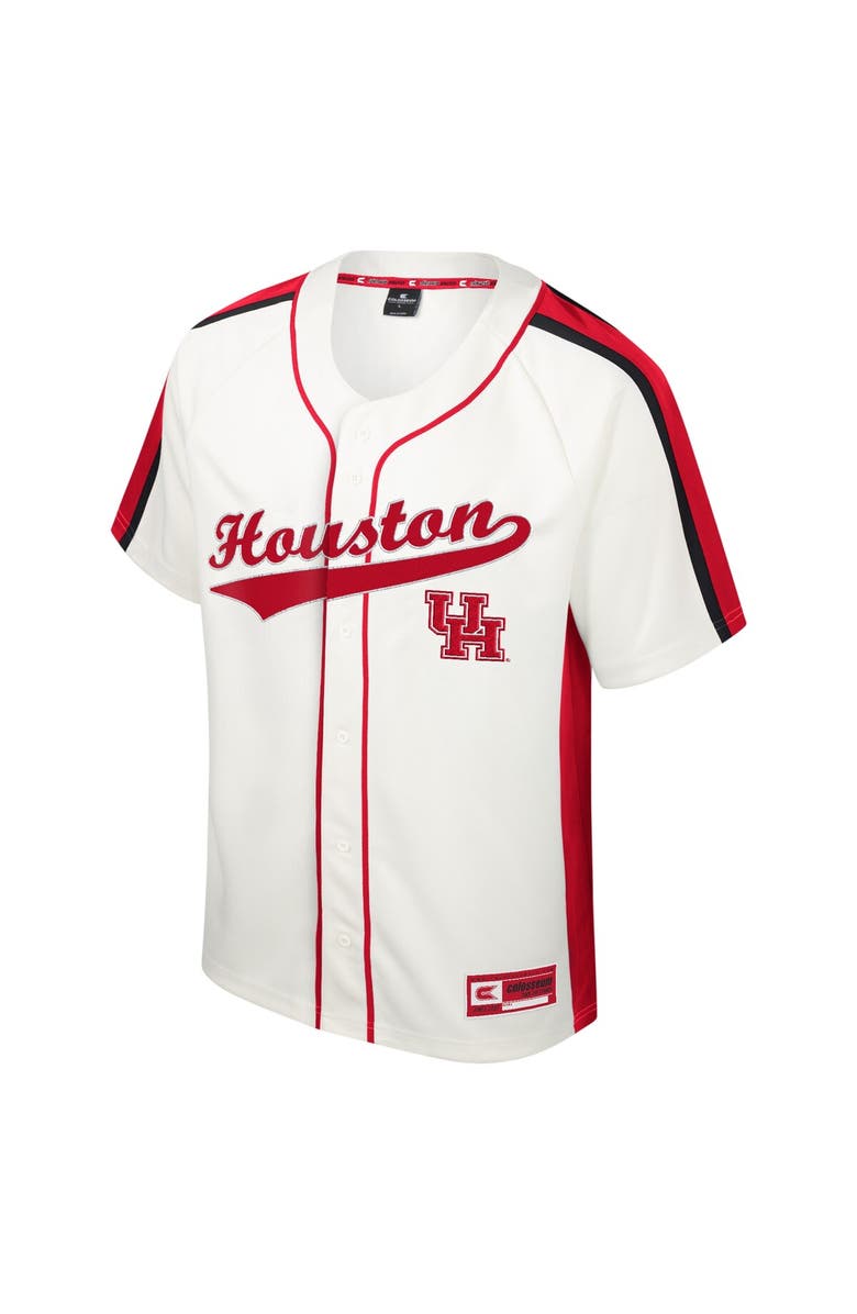 COLOSSEUM Men's Colosseum Cream Houston Cougars Ruth Button-Up Baseball Jersey, Alternate, color, 