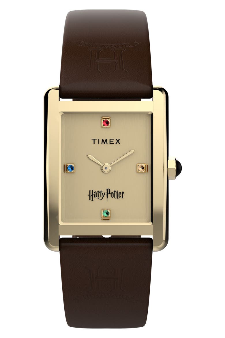 Timex® Harry Potter x Timex Hailey Hogwarts 24mm Leather Strap