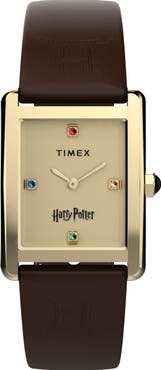 Timex® Harry Potter x Timex Hailey Hogwarts 24mm Leather Strap Watch